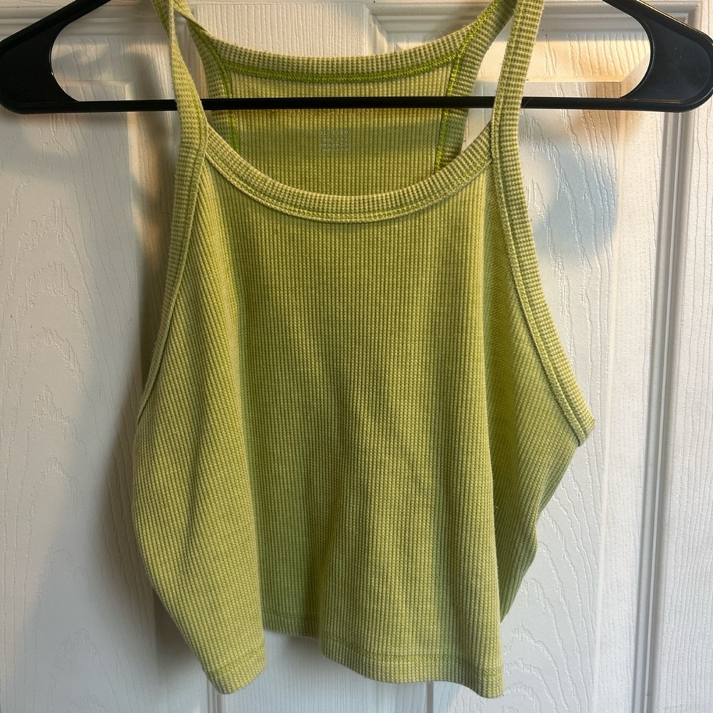 Green Crop Top